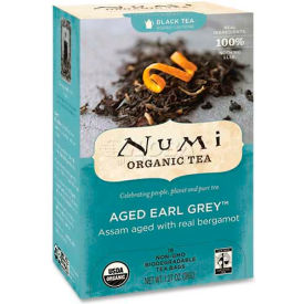 Organic Black Tea, Aged Earl Grey, Single Cup Bags, 18/Box