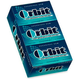 Orbit Chewing Gum, Peppermint, 14 Pieces/Pack, 12/Box