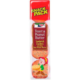 Sandwich Crackers, Toast and Peanut Butter, 1.8 Oz, 12/Box