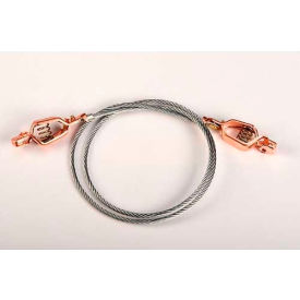 3' Flexible Antistatic Wire - Dual Alligator Clips 5/8" Jaws