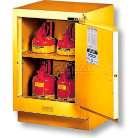 15 Gallon Self Close Right Hinge Under Fume Hood Cabinet 24"x21-5/8"x35-3/4" Yellow