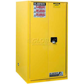 60 Gallon 1 Sliding Door, Self-Close, Flammable Cabinet , 34"W x 34"D x 65"H, Yellow
