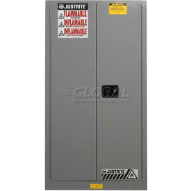 Drum Cabinet 55 Gal. Capacity Vertical Manual Close Hazmat Flammable W/ Drum Support