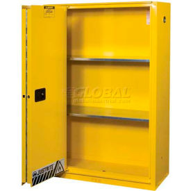 45 Gallon 1 Sliding Door, Self-Close, Flammable Cabinet, 43"W x 18"D x 35"H, Gray