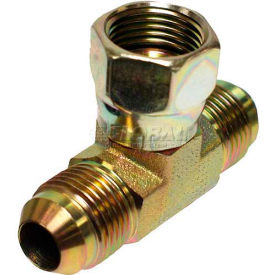 Hydraulic Adapter, 3/8" Male JIC X 3/8" Male JIC X 1/2" Female JIC Swivel
