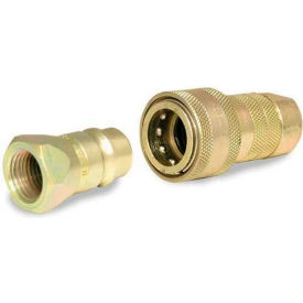 Hydraulic Quick Coupler, 3/8" Body Coupler Set (Poppet) 3/8"FNPT
