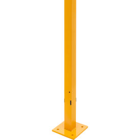 Machine Guard, 6 Post for Swing Door, Safety Yellow