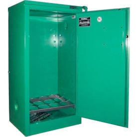 12 D & E Cylinder Vertical Medical Fire Lined Gas Cabinet 24"Wx18"Dx46"H Self Close