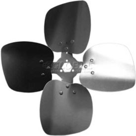 Four Wing Condenser Fan Blade, Interchangeable Hub, Aluminum Blade, CCW, 12" Dia., 33° Pitch
