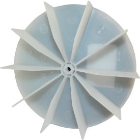 Small Plastic Push-On Fan Blade, 4-5/8" Diameter, CCW or CW Rotation, 3/16" Bore, 1" Blade Depth