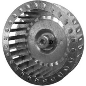 Single Inlet Blower Wheel, 3-13/16" Dia., CCW, 4500 RPM, 5/16" Bore, 2-1/2"W, Galvanized