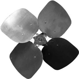 Four Wing Condenser Fan Blade, Fixed Hub, Aluminum Blade, 14" Dia., 33 Degree Pitch, CW