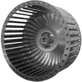 Single Inlet Blower Wheel, 8" Diameter, Clockwise Rotation, 1650 RPM, 1/2" Bore, 4" Width, Galvanized