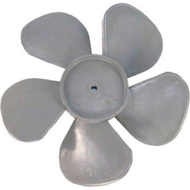Small Plastic Push-On Fan Blade, 6-5/8" Dia., Clockwise, 7/32" Bore, 1-1/4" Blade Depth, 5 Blade