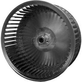 Single Inlet Blower Wheel, 7-7/16" Diameter, Clockwise Rotation, 1650 RPM, 1/2" Bore, 3-1/4" Width, Galvanized