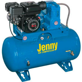 5.5 HP Stationary Gas Compressor 30 Gallon 125 PSI 8.6 CFM Honda Recoil