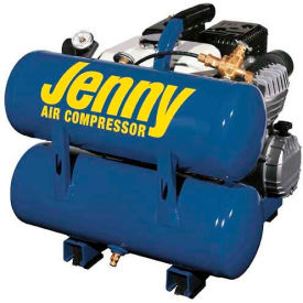 Portable Gas Air Compressor w/ Honda GX Engine, 4HP, 4 Gallon, Twin Stack