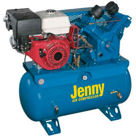 11 HP Stationary Gas Compressor 30 Gal 175 PSI 17.6 CFM Honda Electric