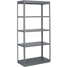 Sturdi-Frame Open Shelving Unit 36"W x 24"D x 75"H, 5 Shelves, 18 ga., Dark Gray