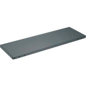 Steel Flange Shelf 30"W x 24"D, 18 Gauge, 700 lb Capacity, Dark Gray