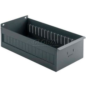 Shelf Box 5-1/2"W x 4-5/8"H x 16-7/8"D, Dark Gray