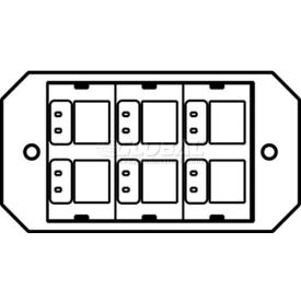 8act6a Poke-Thru 1-Gang 6a Activate Plate