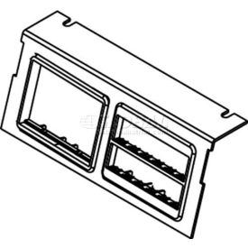 Floor Box AC8104 & AC8840 Plate For (2) Ortronics Bezels