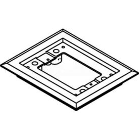 Floor Box 1-Gang Carpet Flange, Brown