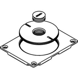 Floor Box Communication Cover, 2-5/8" & 1/2" Plugs, Brass