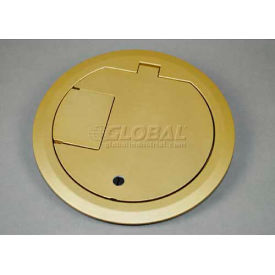 Floor Box CRFB Series Cover Assembly W/Carpet Insert, Brass