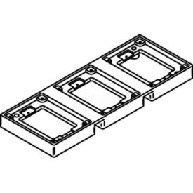 Floor Box 3-Gang Tile Flange, Brass