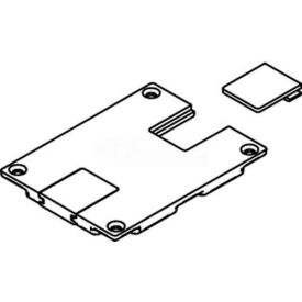 Floor Box Communication Cover Reversible Slides, Brass