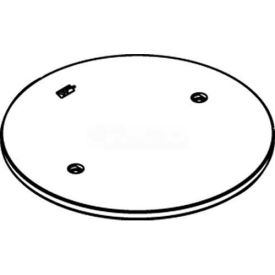 Poke-Thru Abandonment Plate, Black