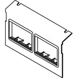 Floor Box AC8104 & AC8840 Plate W/(2) 6A Mini Adapter Bezels