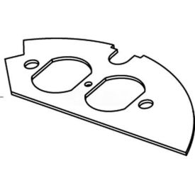 Floor Box Duplex Device Plate For Round Raised Floor Box