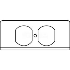 Poke-Thru 1-Gang Duplex Recept. Plate