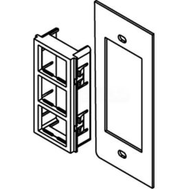 Floor Box Af1 & 3 Bottom Plate, For (3) Ortronics Tracjack Inserts