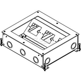 Floor Box 1-Gng Sgl Recpt. Sectional Device Plate-1.59" Opening