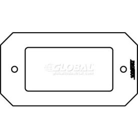 8dec Poke-Thru 1-Gang Decorator Plate