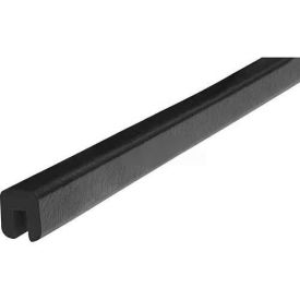 Shelf Bumper Guard, Type G, 196-3/4"L x 1-1/16"W x 1-1/4"H, Black