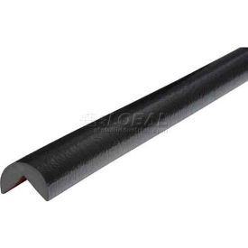 90-Degree Corner Bumper Guard, Type A, 196-3/4"L x 1-9/16"W, Black