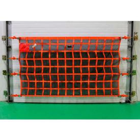 Loading Dock Door Debris Containment Netting, 4 Feet x 14 Feet, OHDB414