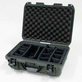 925 Case w/Padded Divider, 18-11/16"L x 14-13/16"W x 7"H, Olive