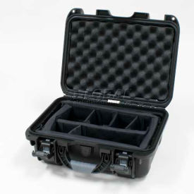 915 Case w/Padded Divider, 15-3/8"L x 12-1/8"W x 6-13/16"H, Black