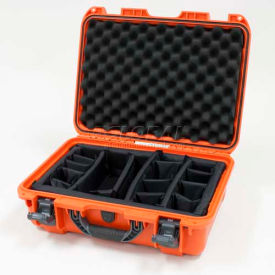 Case w/Padded Divider, 18-11/16"L x 14-13/16"W x 7"H, Orange