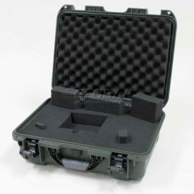 Case w/Foam, 18-11/16"L x 14-13/16"W x 7"H, Olive