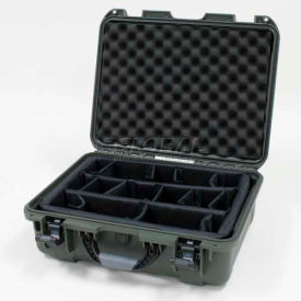 930 Case w/Padded Divider, 19-13/16"L x 16"W x7-5/8"H, Olive