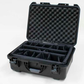 940 Case w/Padded Divider, 21-11/16"L x 16-7/8"W x 8-1/2"H, Black