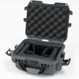 Nanuk Case w/Padded Divider, 12-1/2"L x 10"W x 6"H, Graphite