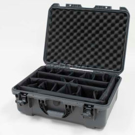 940 Case w/Padded Divider, 21-11/16"L x 16-7/8"W x 8-1/2"H, Graphite